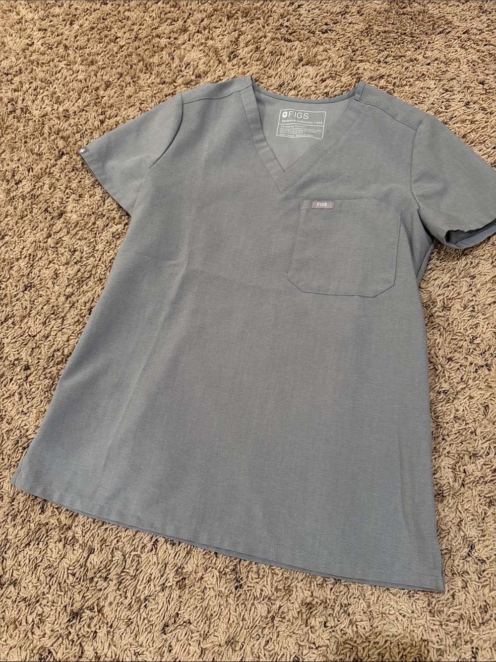 Figs- DARK SPACE GRAY- XXS Catarina Top